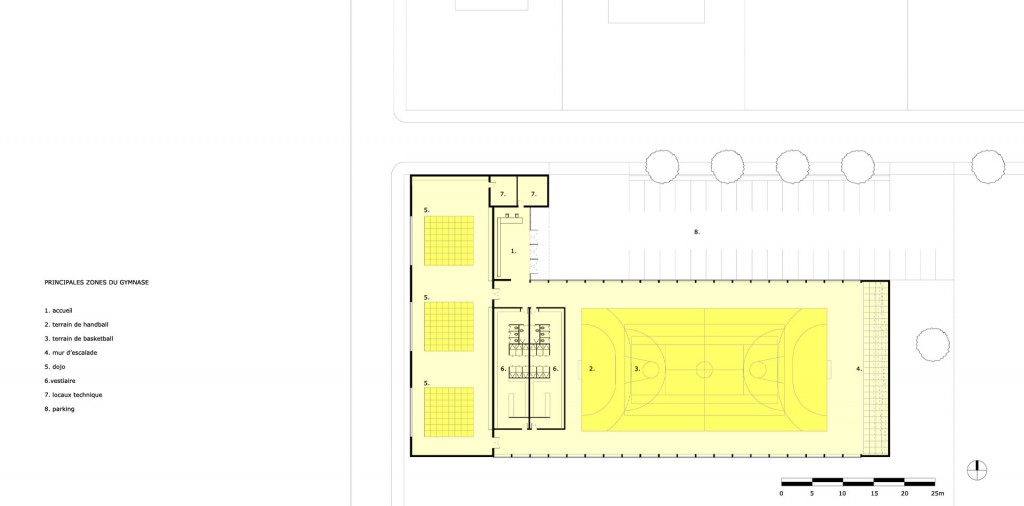 plan du complexe sportif multiactivités Chimay